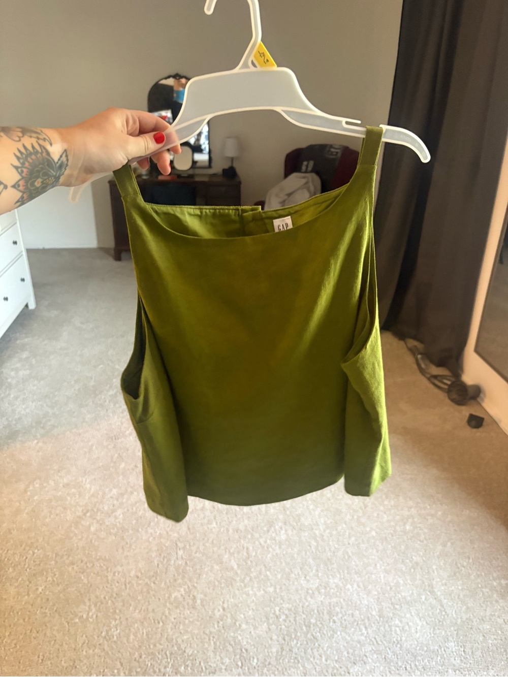 GAP Linen-Blend Apron Top